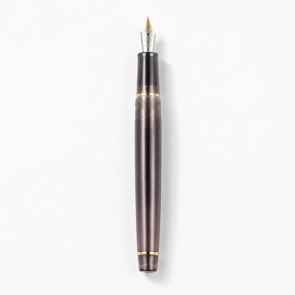 Luxury Fountain Pen with Gold Trim and Fine Nib