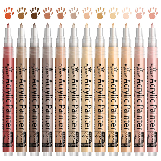 Precision Skin Tone Acrylic Markers