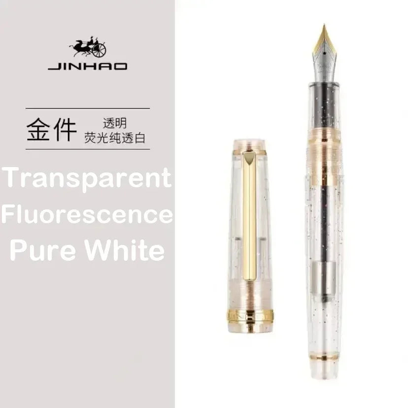 Luxury Fountain Pen with Gold Trim and Fine Nib