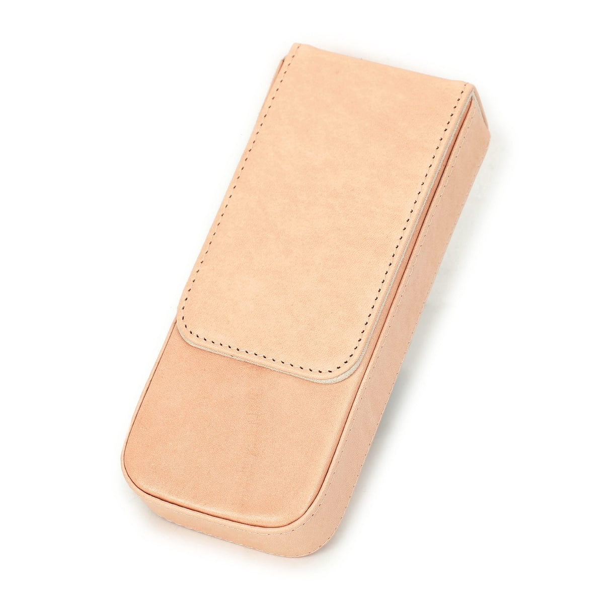 Side view highlighting the compact hard-shell construction