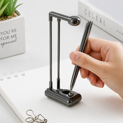 Stainless Steel Floating Ballpoint Pen for Creative Writing and Office Use