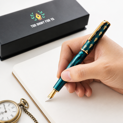 Nebula Royal Peacock Fountain Pen in a Box
