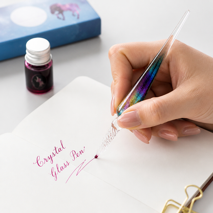 Crystal Glass Dip Pen For Calligraphy And Journaling