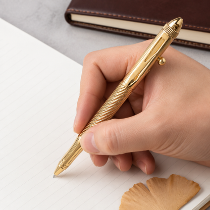 Heavy Metal Brass Pen Stylish Metal Writing Instrument