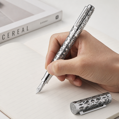 Nebula Chrome Skeleton Fountain Pen