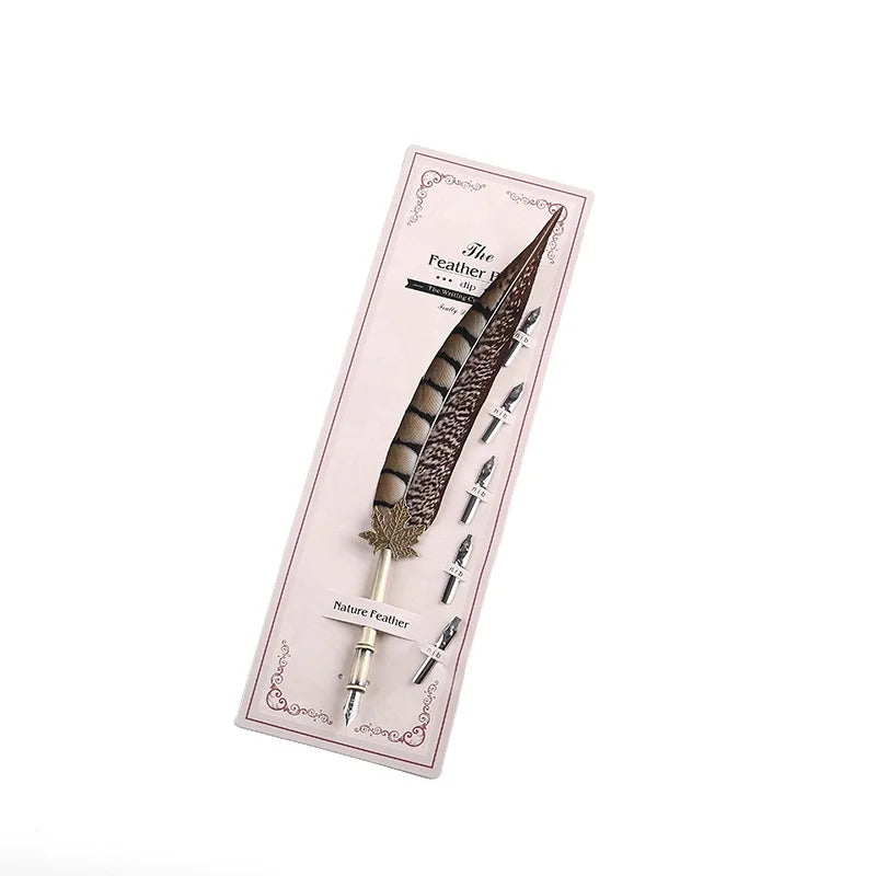 English Calligraphy Feather Dip Pen