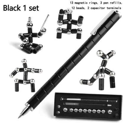 Magnetic Fidget Pen for Stress Relief and Multifunctional Writing