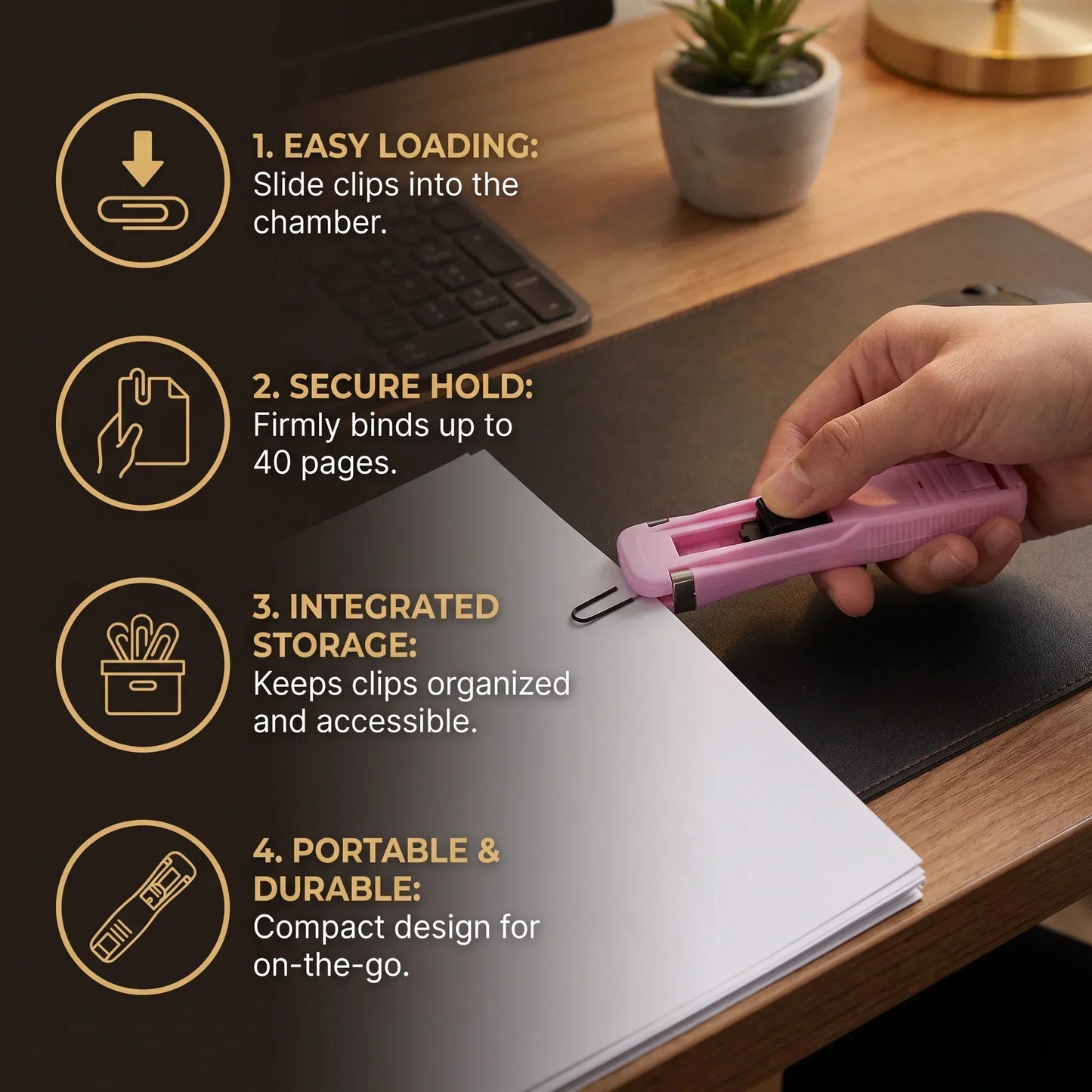 Metal Document Clips For Paper Organization