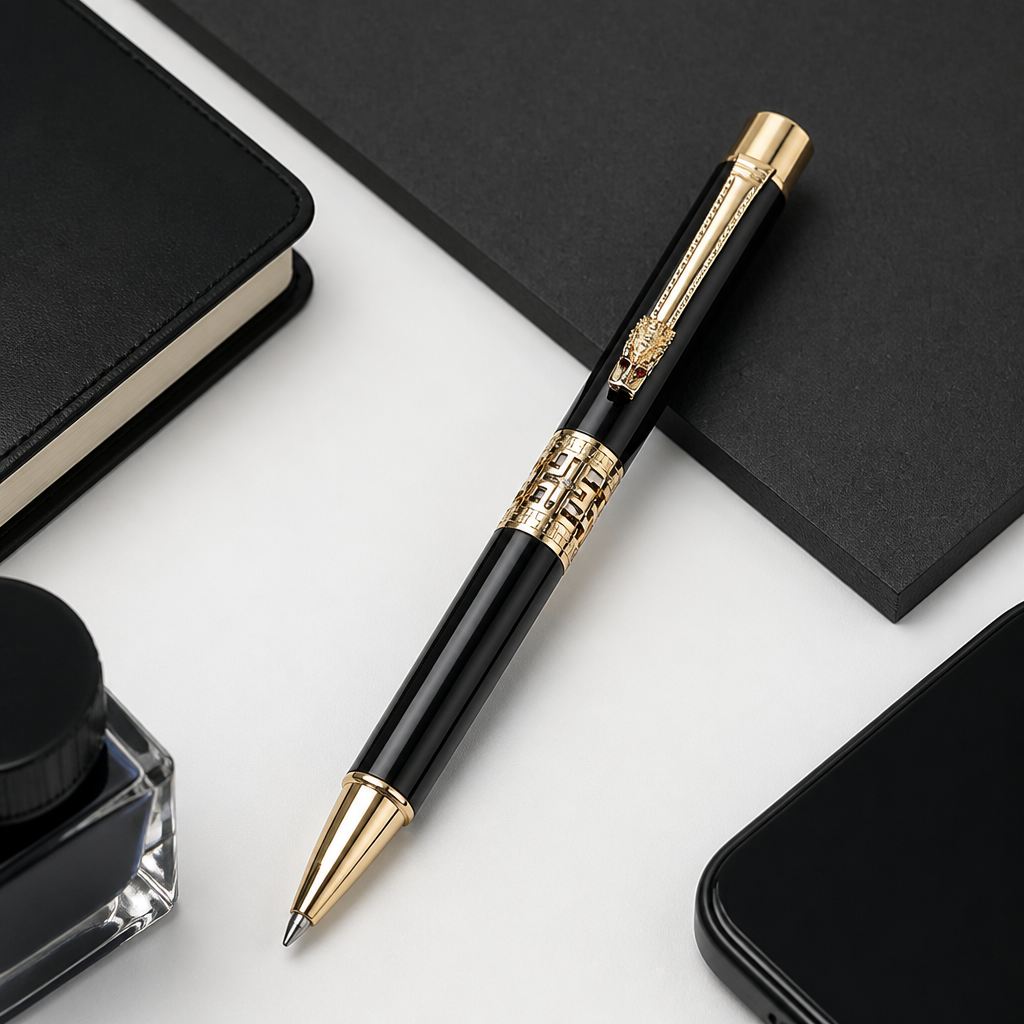Elegant Brass Rollerball Pen