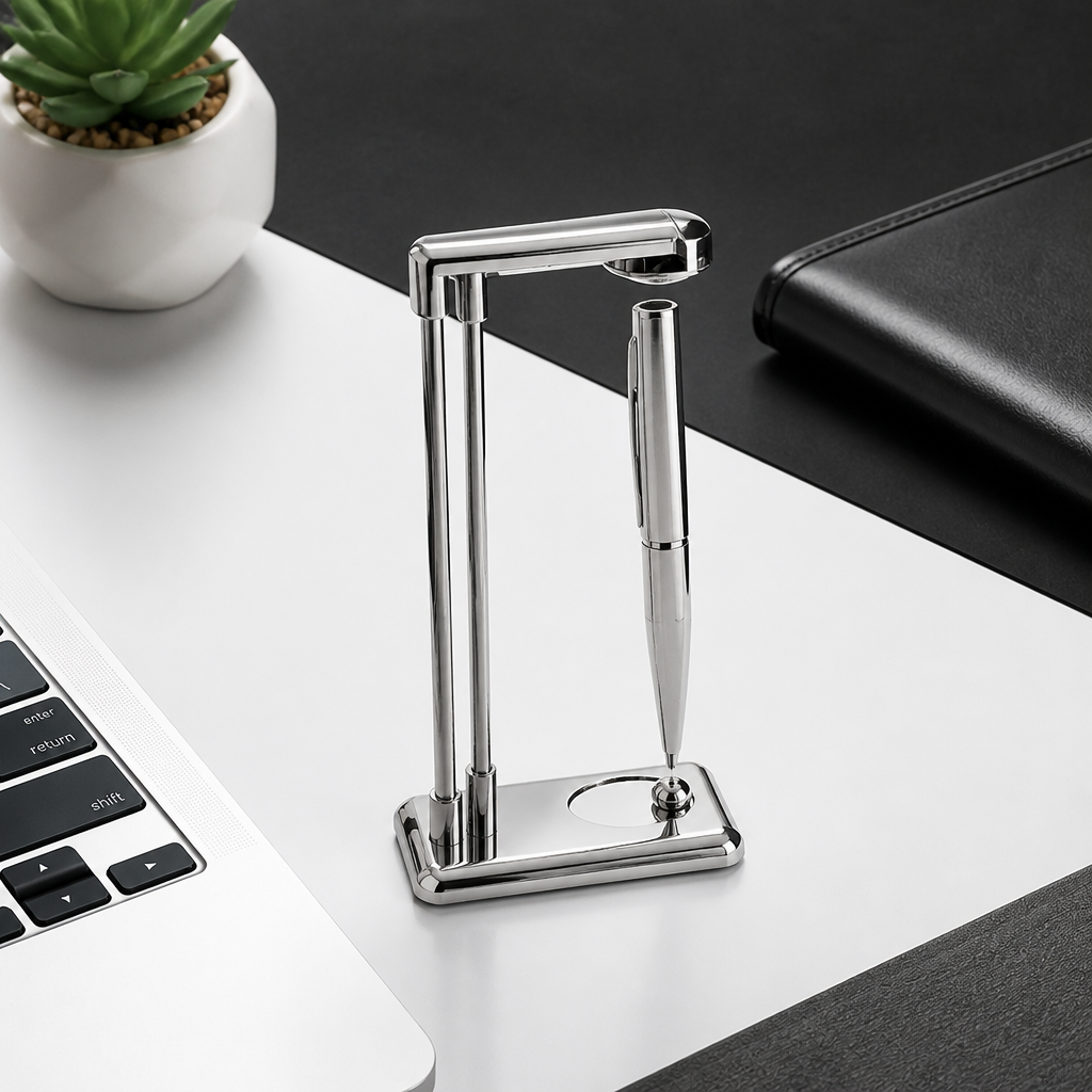 Magnetic Levitation Stainless Steel Floating Pen with Metal Stand