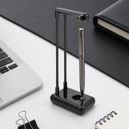 Stainless Steel Floating Ballpoint Pen for Creative Writing and Office Use