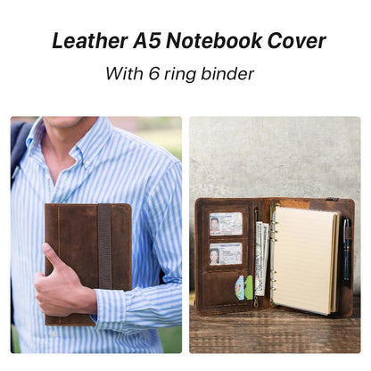 Luxury Retro Leather Portfolio Organizer