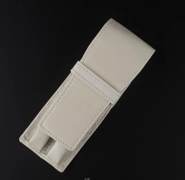Luxury Black Leather Pen Case