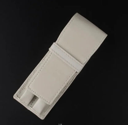 Luxury Black Leather Pen Case