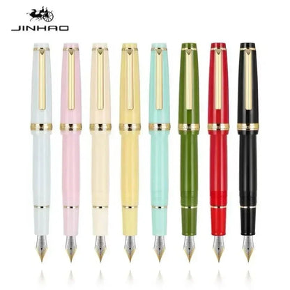 Luxury Fountain Pen with Gold Trim and Fine Nib