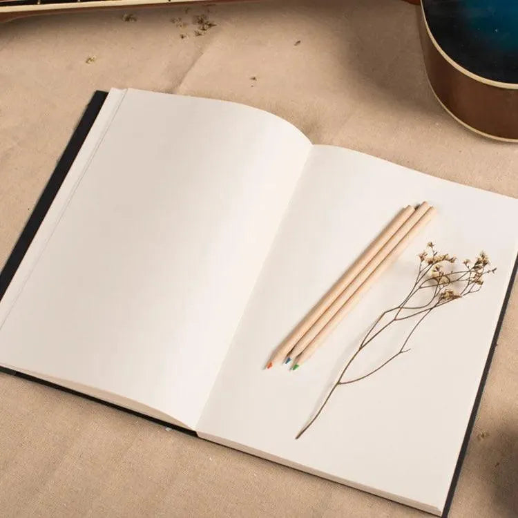 B5 Blank Sketchbook With Black Cover