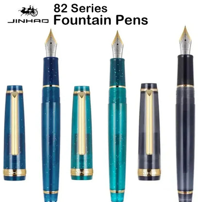 Luxury Fountain Pen with Gold Trim and Fine Nib