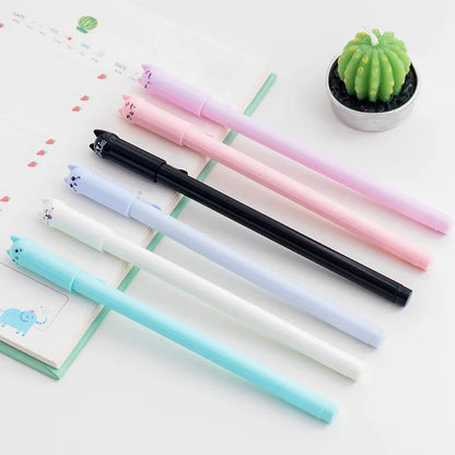 Cute Kitten Gel Pens (Set of 6)