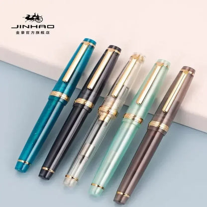 Luxury Fountain Pen with Gold Trim and Fine Nib