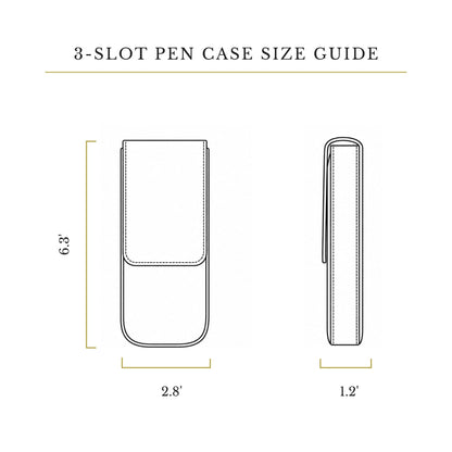 Removable tray displayed beside the open three-pen case