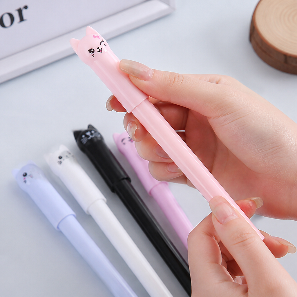 Cute Kitten Gel Pens (Set of 6)