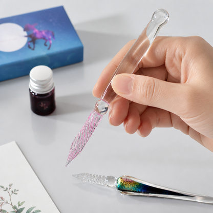 Crystal Glass Dip Pen For Calligraphy And Journaling