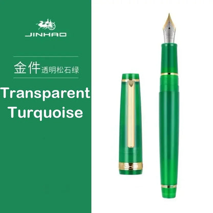 Luxury Fountain Pen with Gold Trim and Fine Nib