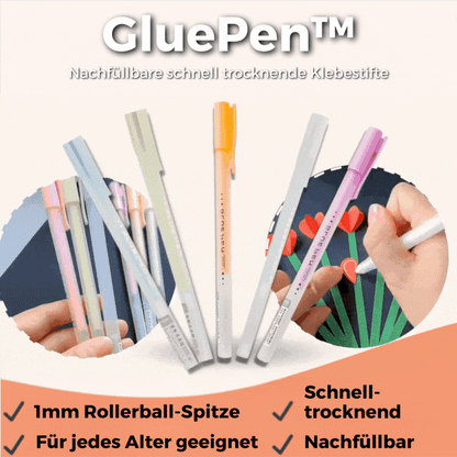 Refillable Drip-Free Glue Pen With Ballpoint Tip