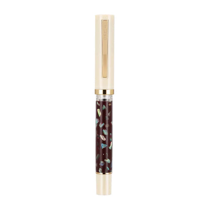 Fountain Pen Wood Scrimshaw Design