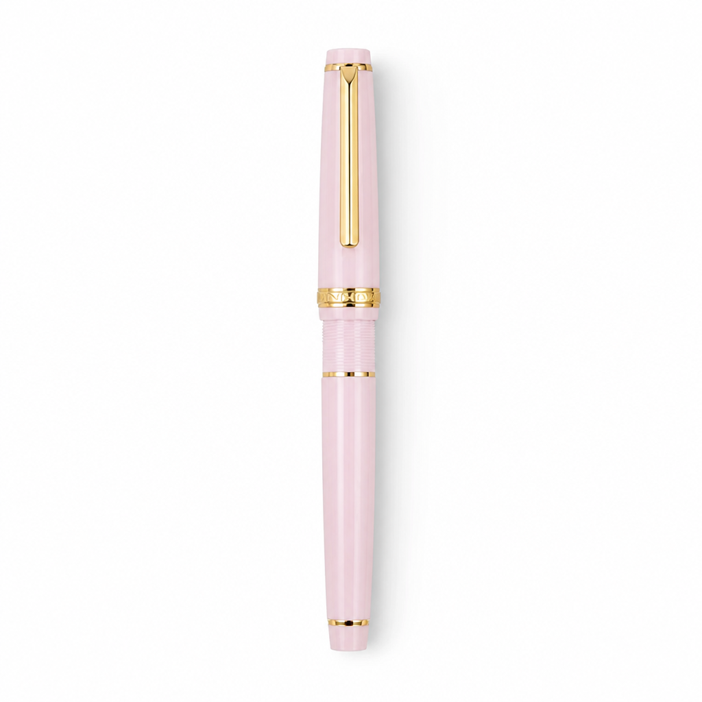 Luxury Fountain Pen with Gold Trim and Fine Nib