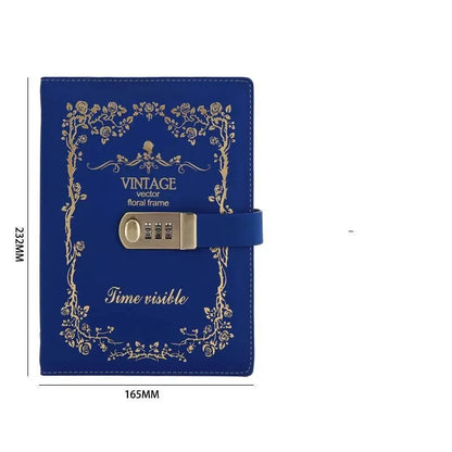 Embroidered Vintage Notebook for Journaling and Notes