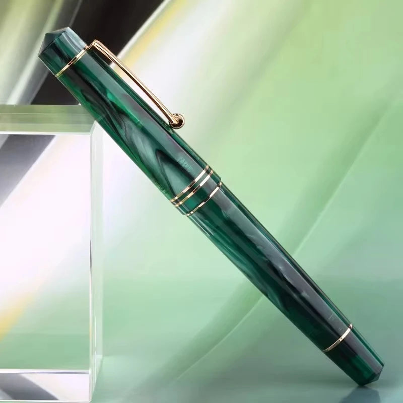 Resin Fountain Pen with Gold Clip