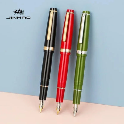 Luxury Fountain Pen with Gold Trim and Fine Nib