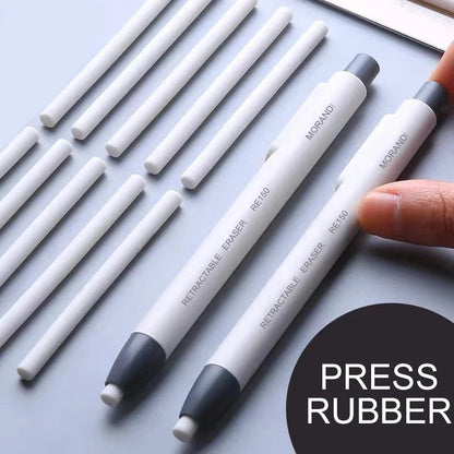 Retractable Eraser Pen Style Refillable