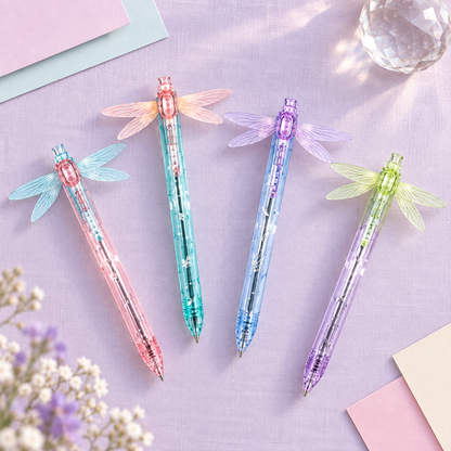 Fine-tip dragonfly flower pen designed for journaling