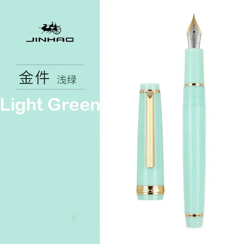 Luxury Fountain Pen with Gold Trim and Fine Nib