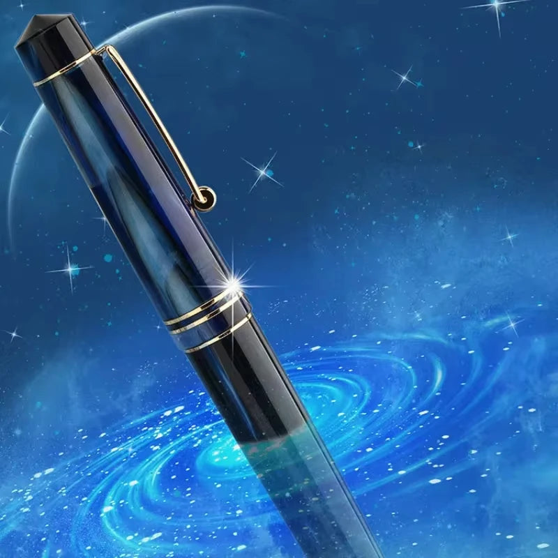 Resin Fountain Pen with Gold Clip