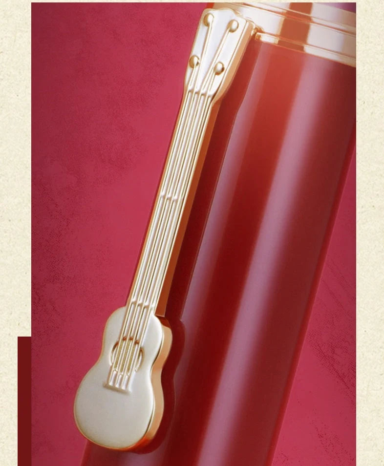 Red Star Cap Transparent Resin Fountain Pen