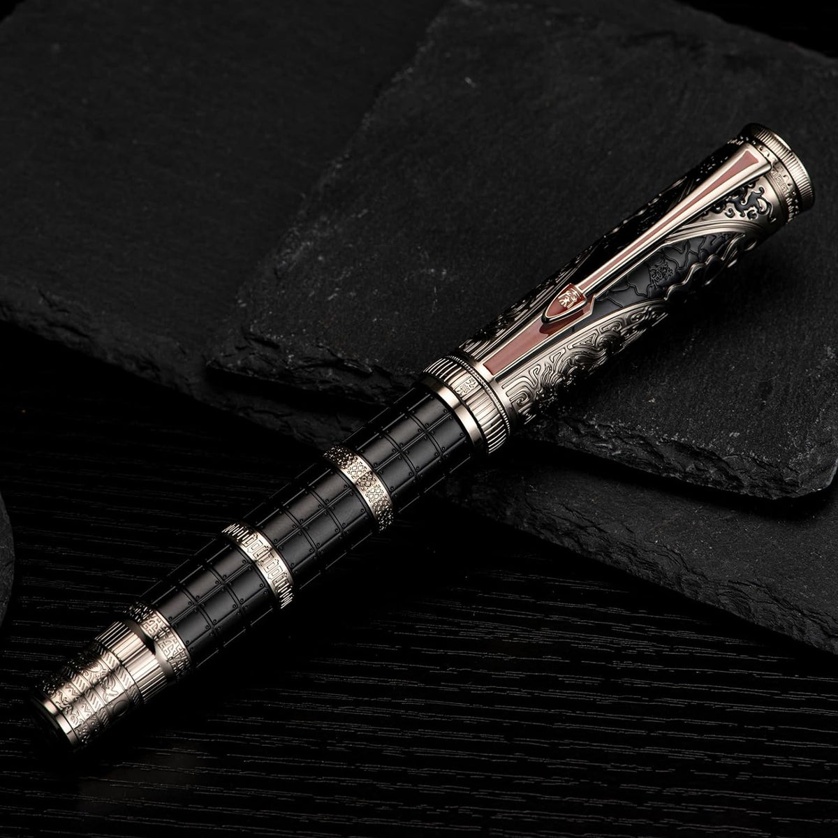 Fountain pen shown in a clean stationery display