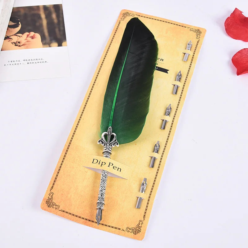 English Calligraphy Feather Dip Pen
