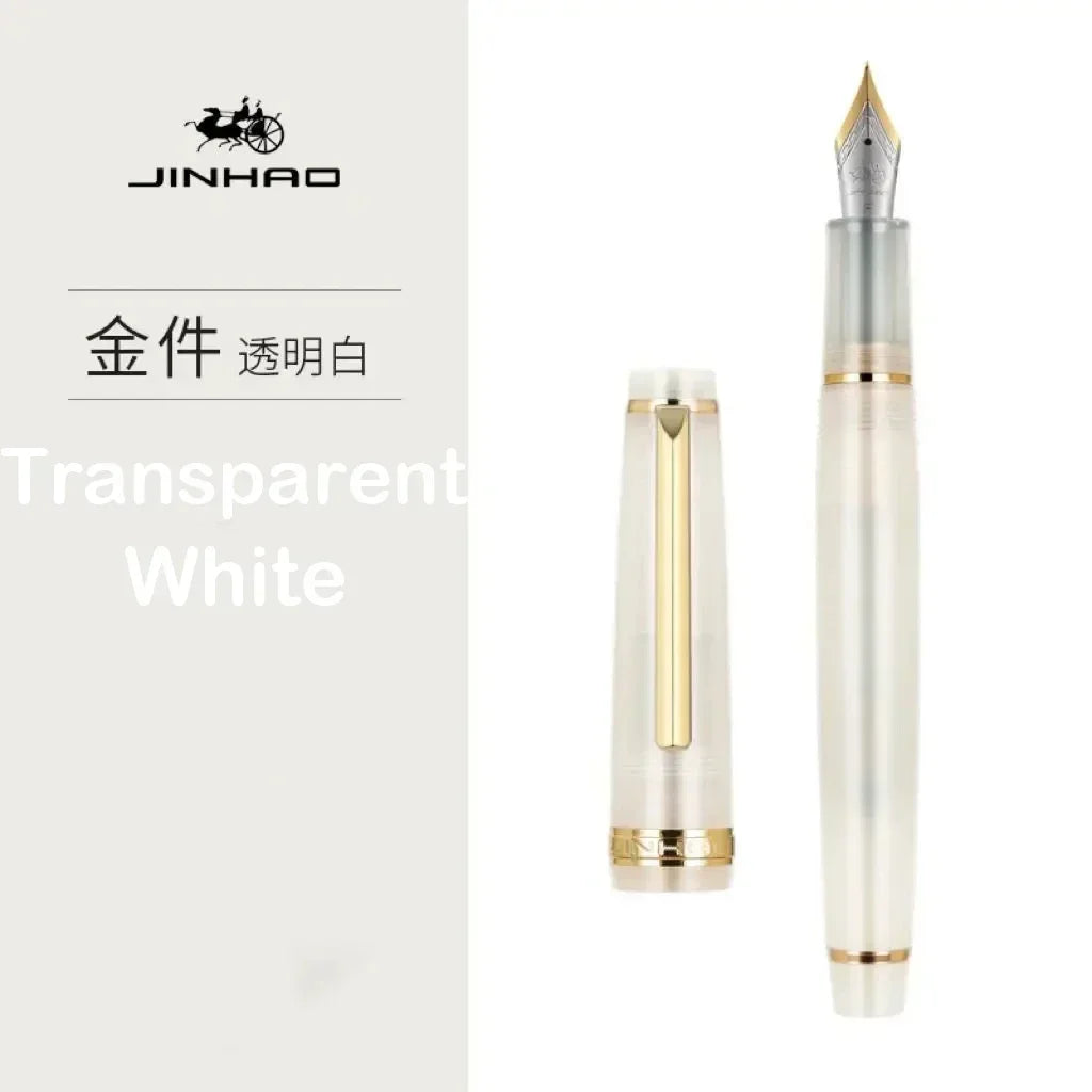 Luxury Fountain Pen with Gold Trim and Fine Nib