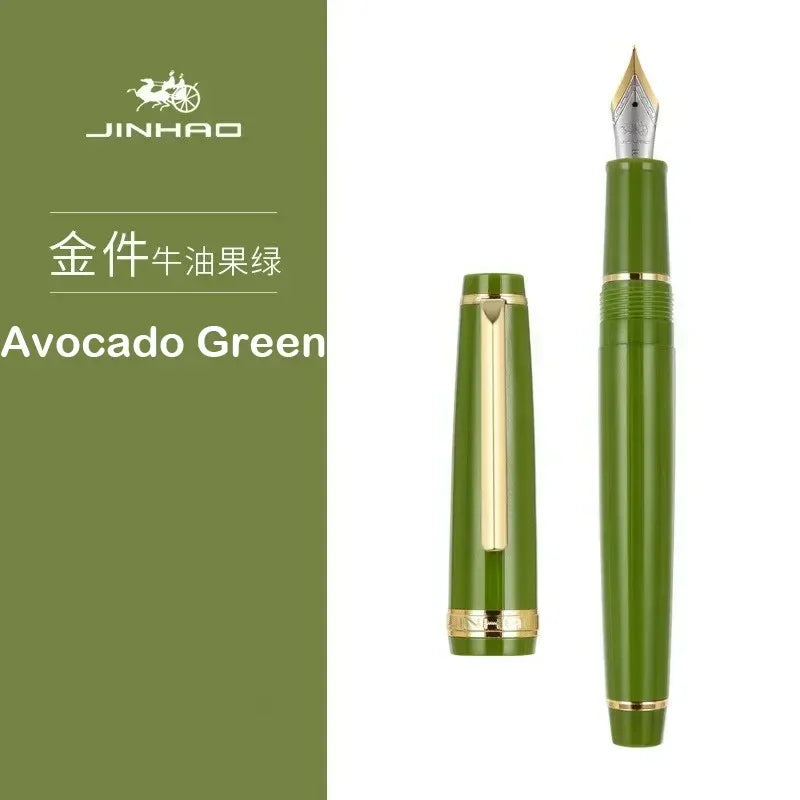 Luxury Fountain Pen with Gold Trim and Fine Nib