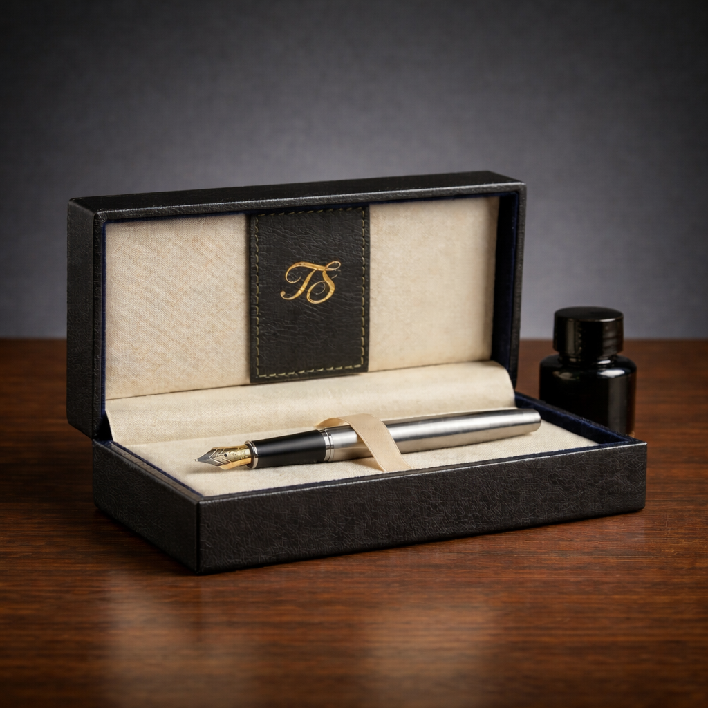 Aurora Steel Executive Fountain Pen