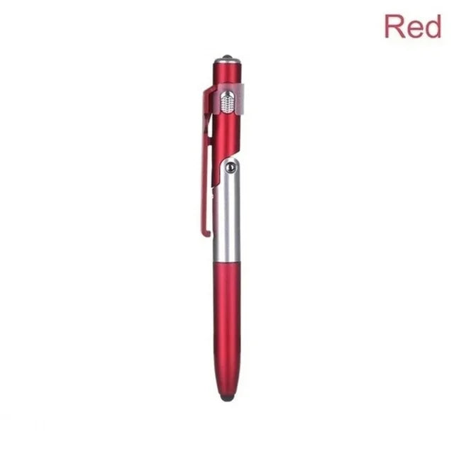 4-in-1 Multifunction Ballpoint Pen with LED Light and Phone Holder