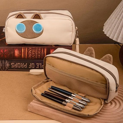 Large capacity pencil case for students and desk organization
