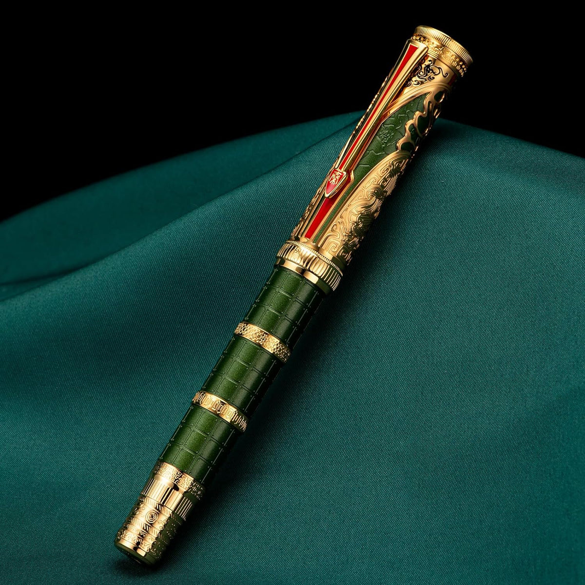 Fountain pen shown with the cap removed