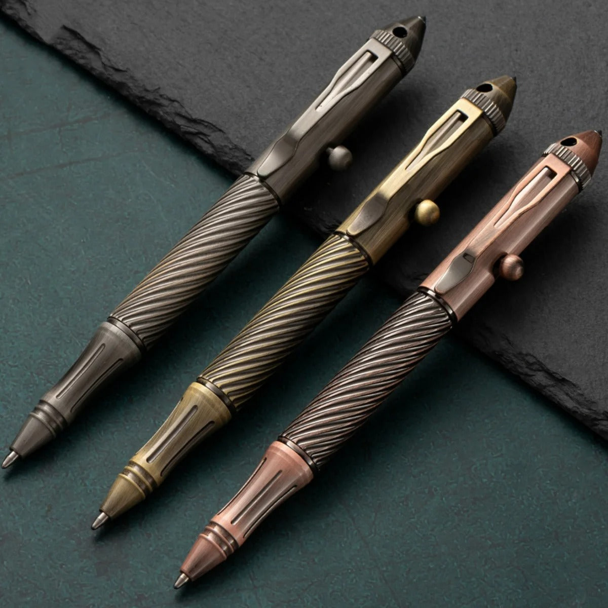 Heavy Metal Brass Pen Stylish Metal Writing Instrument