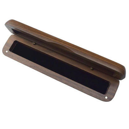 Wooden Pen Box Walnut Wood Magnetic Closure