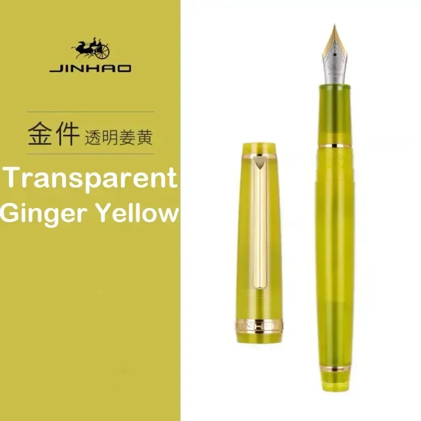 Luxury Fountain Pen with Gold Trim and Fine Nib