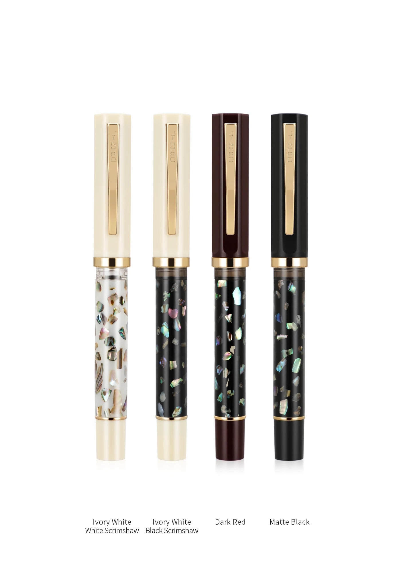 Fountain Pen Wood Scrimshaw Design